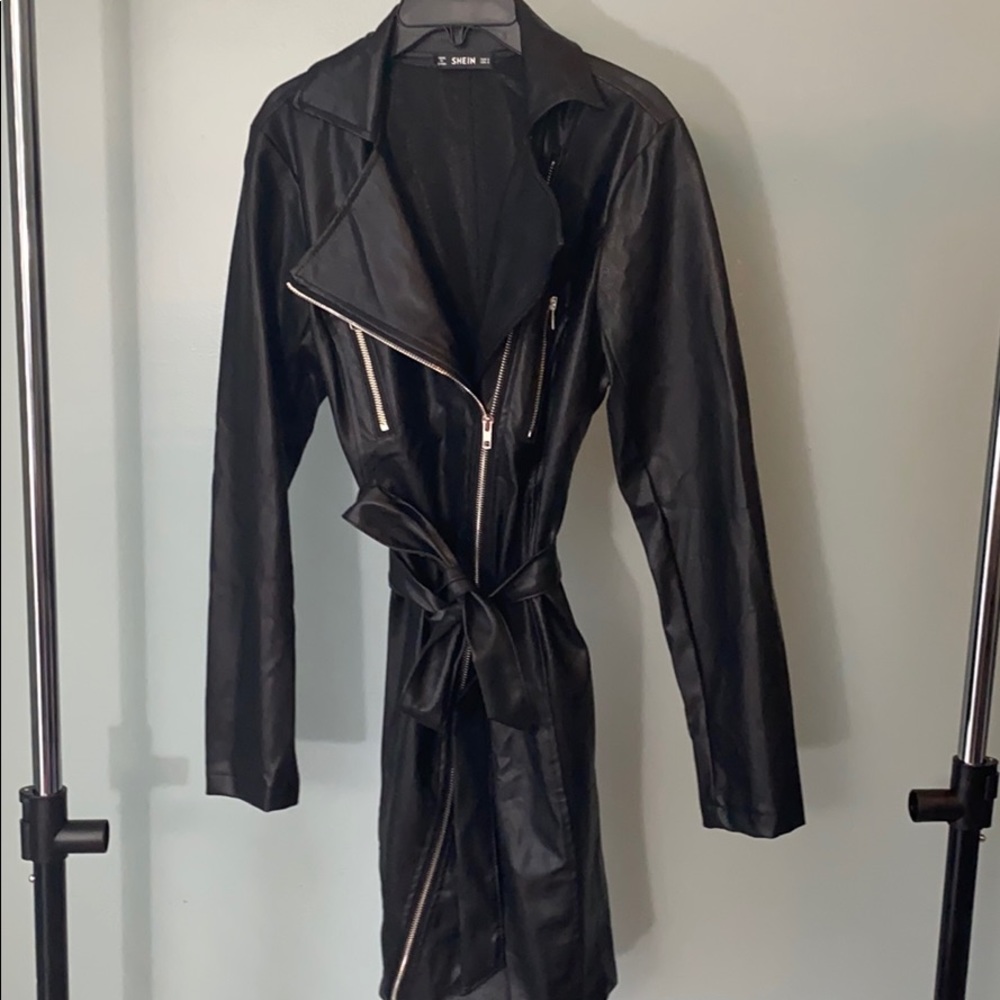 Leather dress
